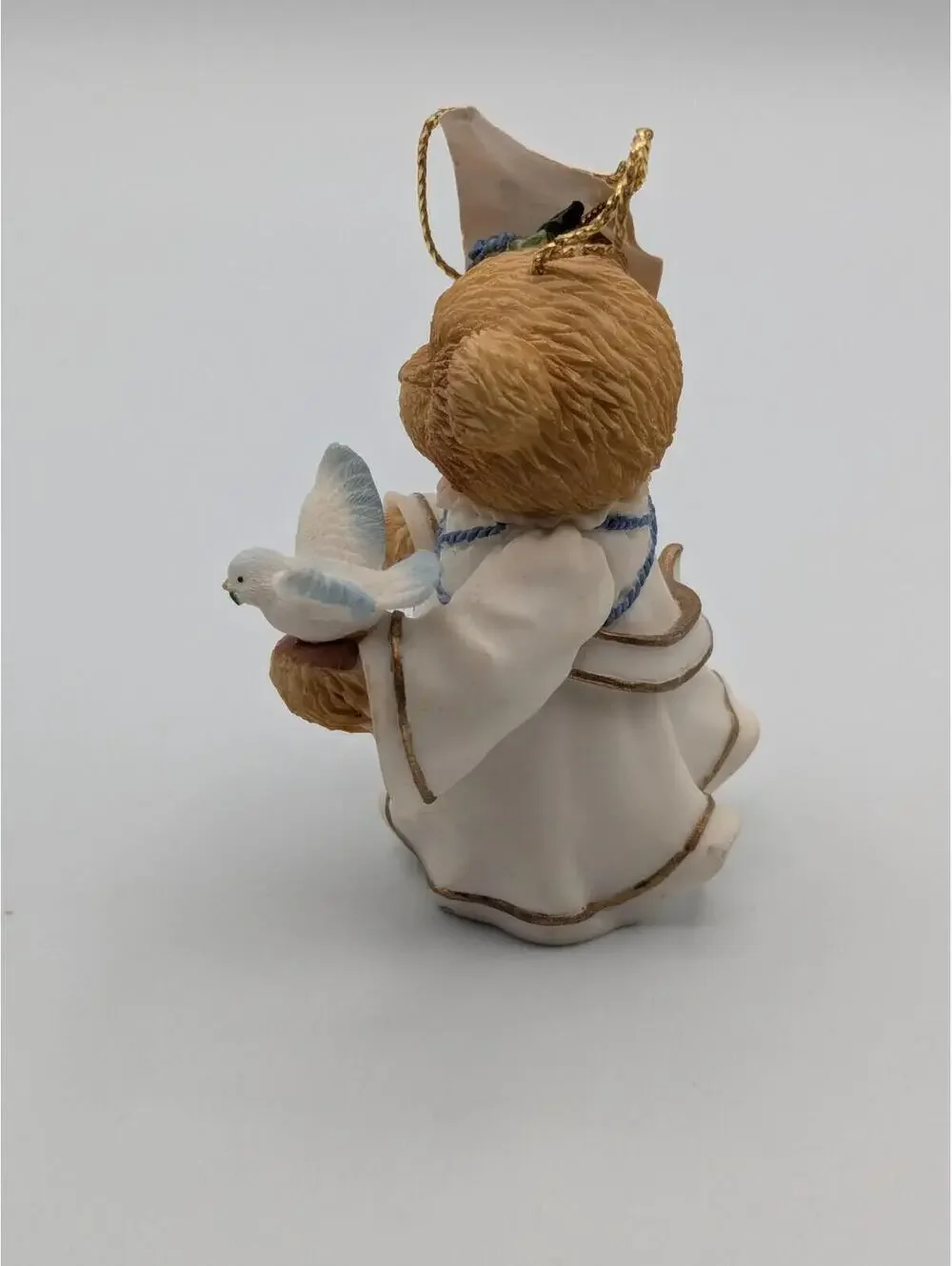 Cherished Teddies Winter Angel with Dove (864269) 2001 Hanging Ornament